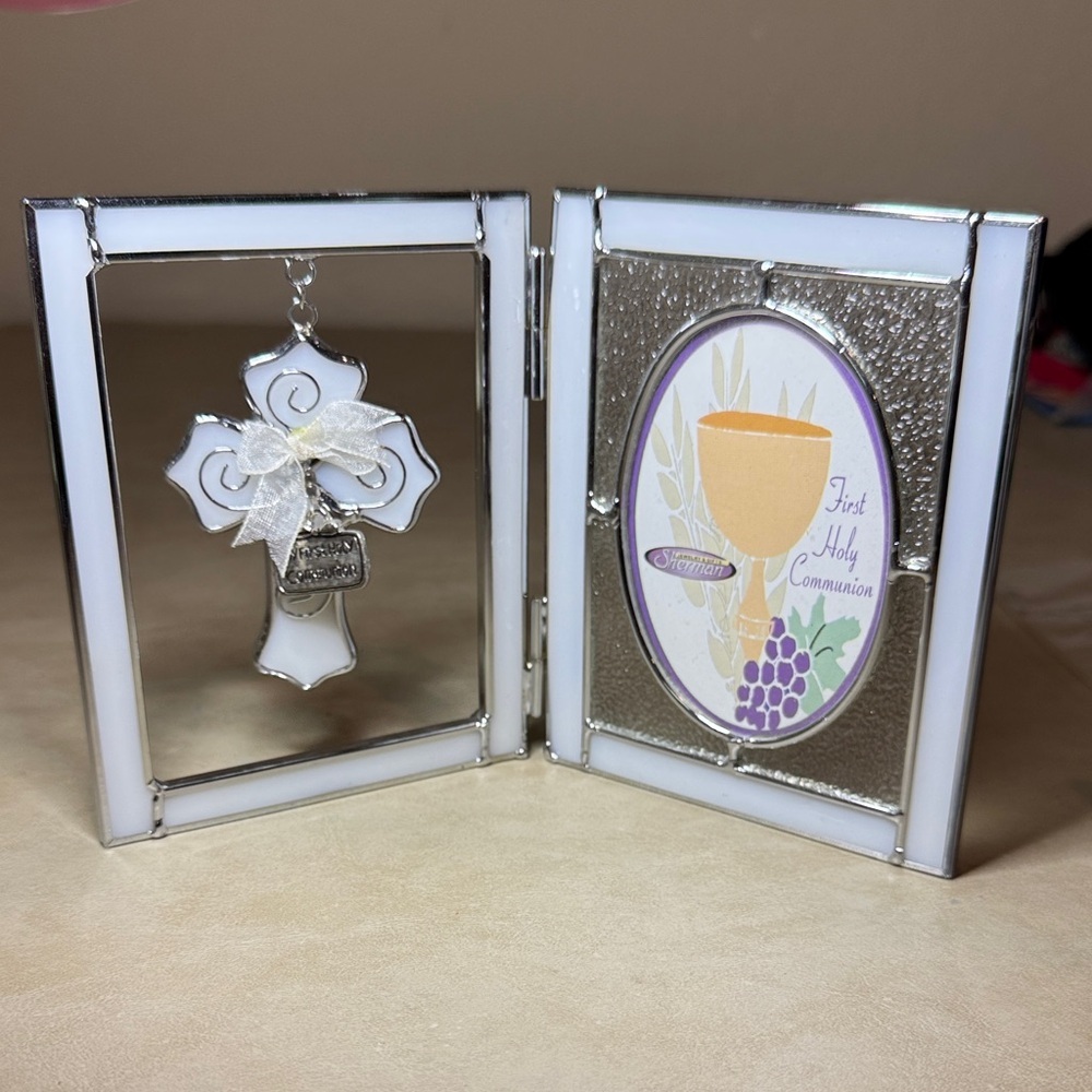 5.25" Glass 1st Communion Photo Frame